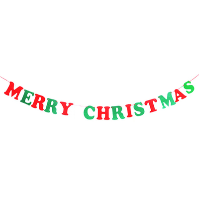 2mm Thickness Felt Banner For Christmas Party Decoration
