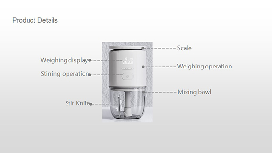 Home Use Portable Juicer 300ml For Baby Food Fruit Multifunction Kitchen Chopper