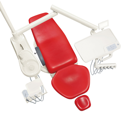 Electricity PU Cushion Patient Dental Chairs 12mm Frame